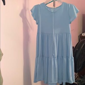 Blue baby doll dress
